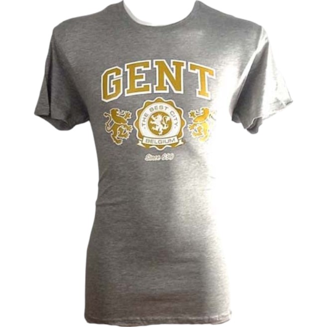 T-shirt adults Gent 2 lions grey L