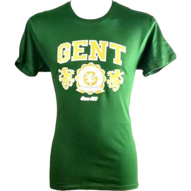 T-Shirt Adults Gent 2 Lions Bottle Green