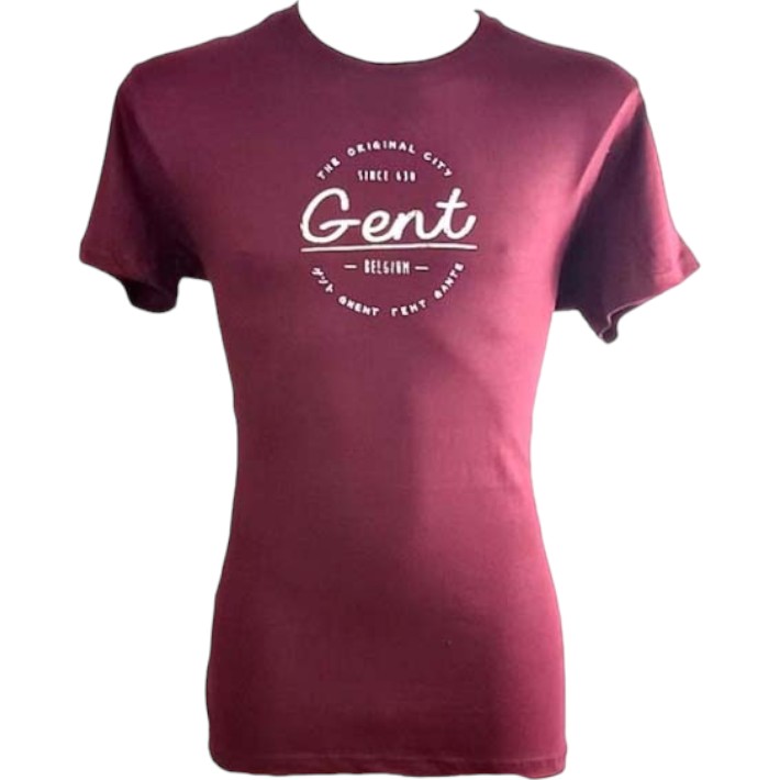 T-shirt adults Gent original burgundy L