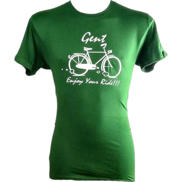 T-shirt adults Gent ride bottle green L