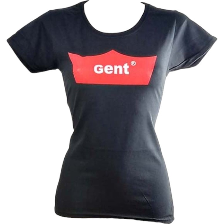 T-Shirt Ladies Gent Red Crown Black