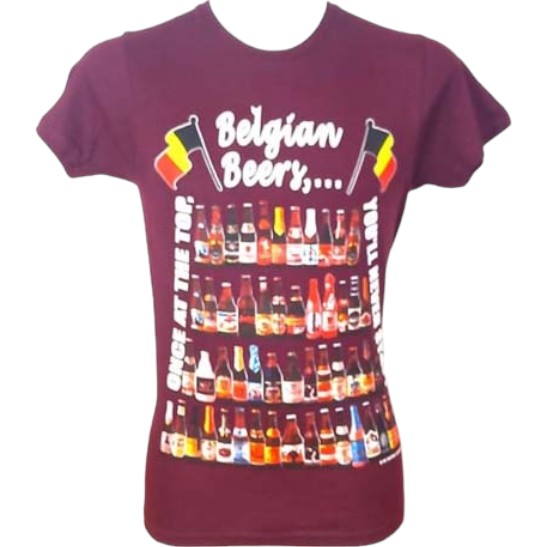 T-shirt piramide burgundy L