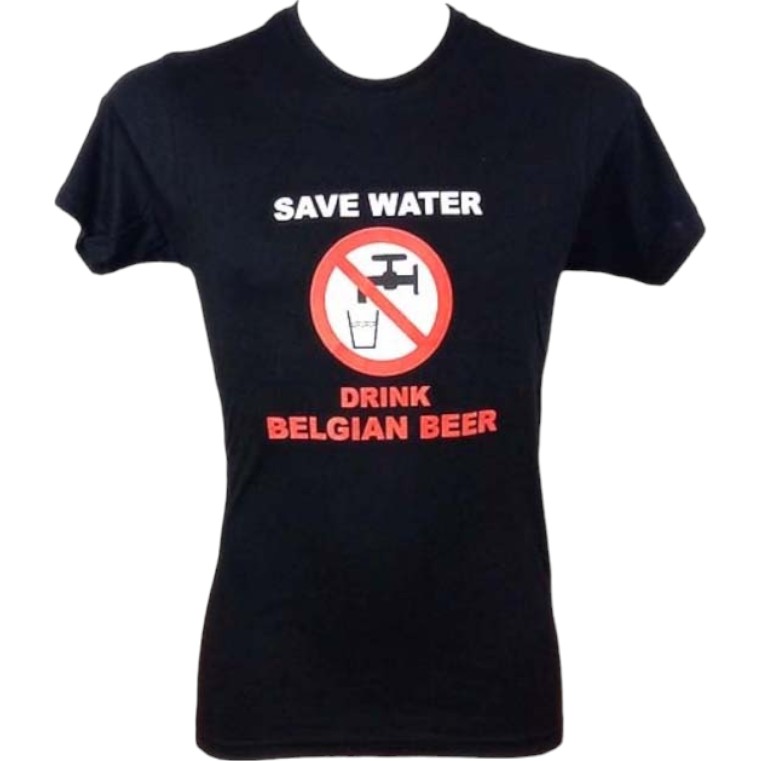 T-shirt save water black L