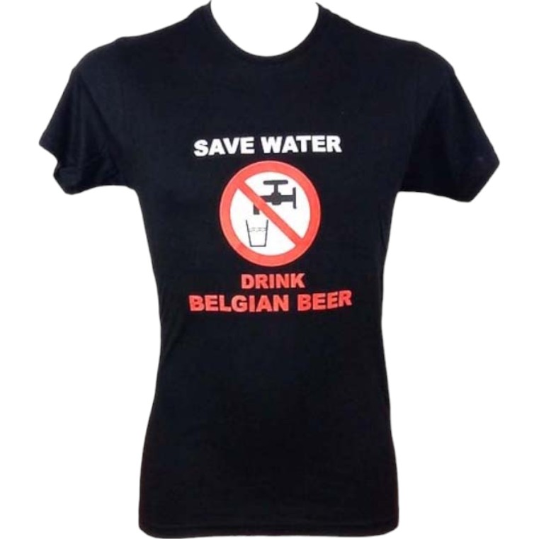 T-Shirt Save Water Black