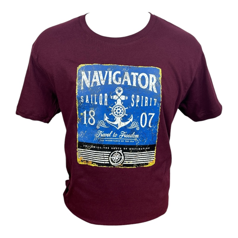 T-shirt sailor spirit burgundy  L